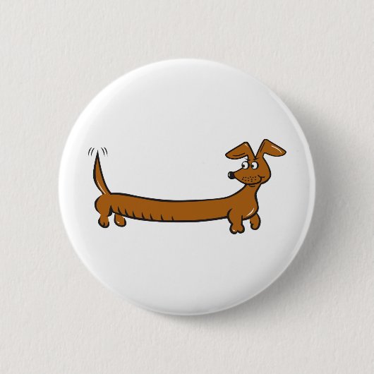 DACKEL-Cartoon Button (Vorderseite)