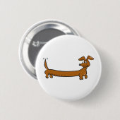 DACKEL-Cartoon Button (Vorne & Hinten)