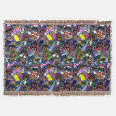 Dackel Cartoon Decke (Vorderseite)