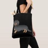 Dackel Cartoon Dog Tasche (Von Nahem)
