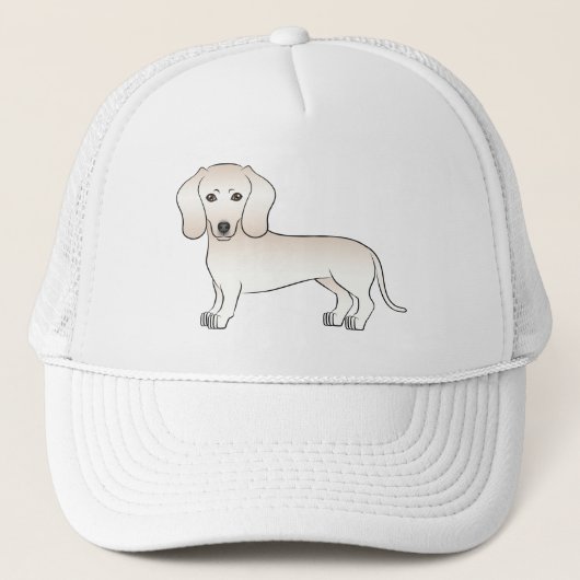 Dackel Cartoon Dog Truckerkappe (Vorderseite)
