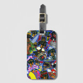 Dackel Cartoon Gepäckanhänger (Vorderseite Vertikal)