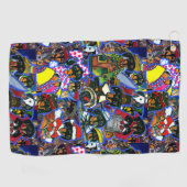 Dackel Cartoon Golfhandtuch (Horizontal)