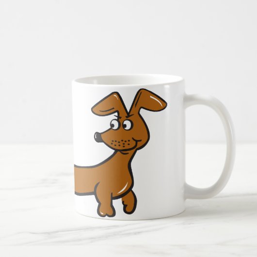 DACKEL-Cartoon Kaffeetasse (Rechts)