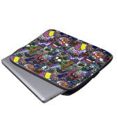 Dackel Cartoon Laptopschutzhülle (Vorne Knopf)