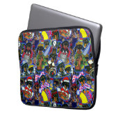 Dackel Cartoon Laptopschutzhülle (Vorderseite Links)