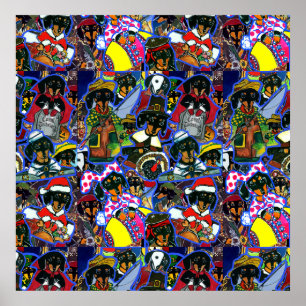 Dackel Cartoon Poster