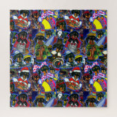 Dackel Cartoon Puzzle (Vertikal)