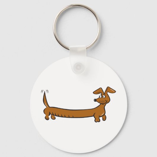 DACKEL-Cartoon Schlüsselanhänger (Vorderseite)
