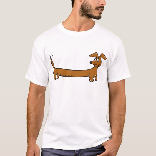 DACKEL-Cartoon T-Shirt (Vorderseite)