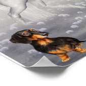 Dackel Chariot Poster (Ecke)