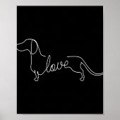 Dackel Chiweenie Dackel Hund Liebe Kunst, Dichtung Poster (Vorne)