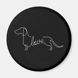 Dackel Chiweenie Dackel Hund Liebe Magnet