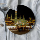 Dackel Christkindlmarkt Button (Beispiel)