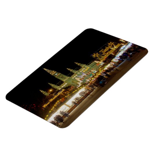 Dackel Christkindlmarkt Magnet (Linke Seite)