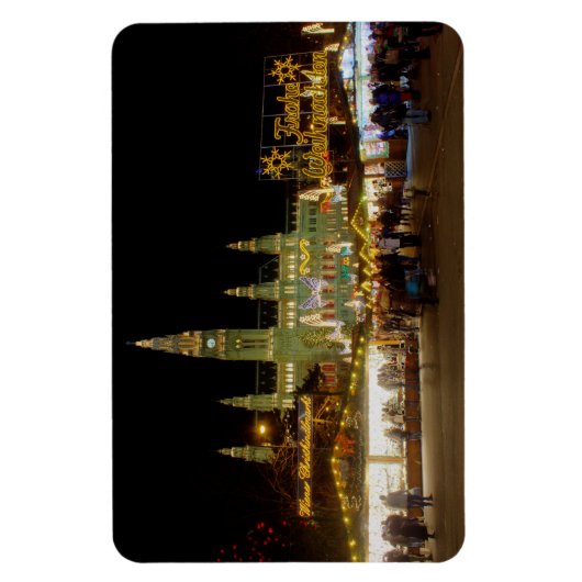 Dackel Christkindlmarkt Magnet (Vertikal)