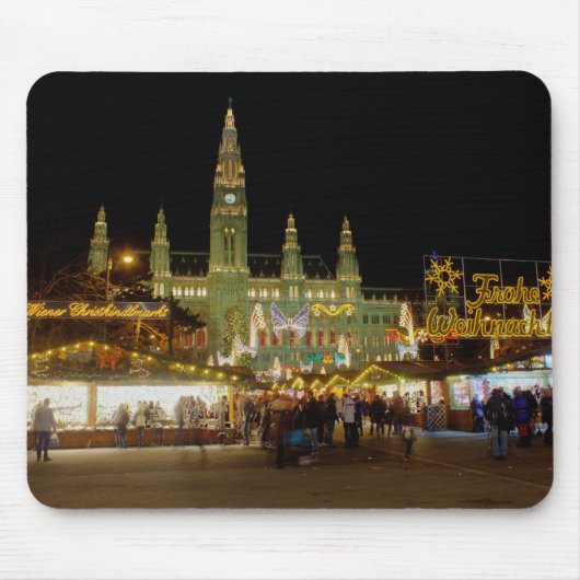 Dackel Christkindlmarkt Mousepad (Vorne)