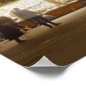 Dackel Christkindlmarkt Poster (Ecke)