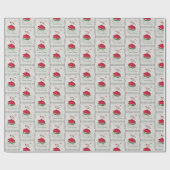 Dackel Christmas Caroler Geschenkpapier (Flach)