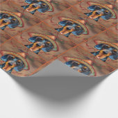 Dackel Cinco de Mayo Geschenkpapier (Ecke)