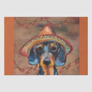 Dackel Cinco de Mayo Seidenpapier