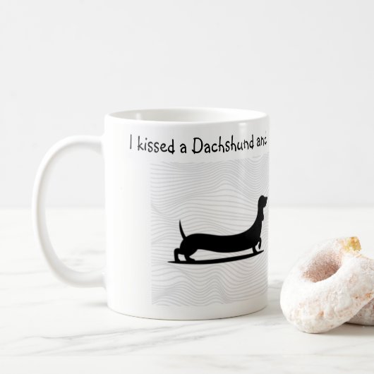 Dackel Coffee Tasse Weiner Dog Geschenk (Mit Donut)