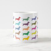 Dackel Confetti Jumbo-Tasse (Vorderseite)