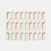 Dackel Cosy Throw Fleecedecke (Vorderseite (Horizontal))