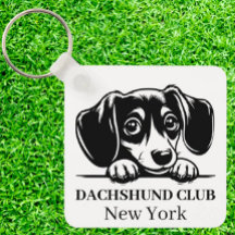 Dackel Custom Club Thema Schlüsselanhänger