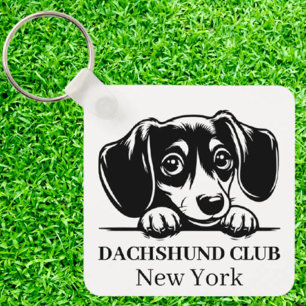 Dackel Custom Club Thema Schlüsselanhänger