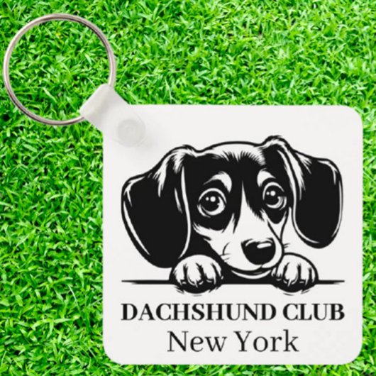 Dackel Custom Club Thema Schlüsselanhänger