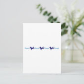 Dackel-Dackel-Dackel - Dackel Postkarte (Stehend Vorderseite)