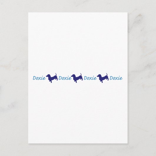 Dackel-Dackel-Dackel - Dackel Postkarte (Vorderseite)