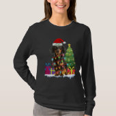 Dackel Dackel Dackel Dog Ugly Christmas Teckels T-Shirt (Vorderseite)