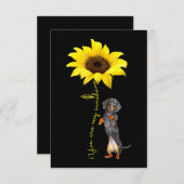 Dackel Dackel Dackel Dotson Mama Mama Geschenk Dankeskarte (Vorne/Hinten)