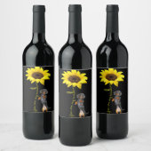 Dackel Dackel Dackel Dotson Mama Mama Geschenk Weinetikett (Flaschen)