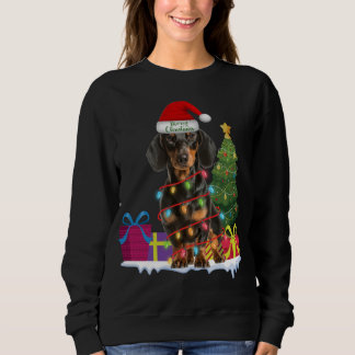 Dackel dackel Dackel Hund hässlich Weihnachtspulli Sweatshirt