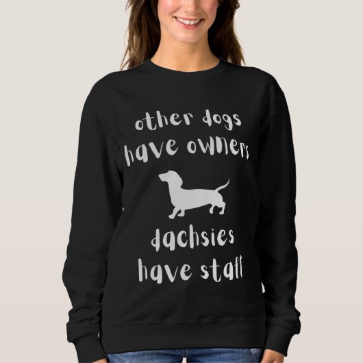 Dackel Dackel Dackel Niedlich Sweatshirt (Vorderseite)