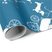 Dackel Dackel Dog Baby Dusche Blue Boy Geschenkpapier (Rolleneckpunkt)