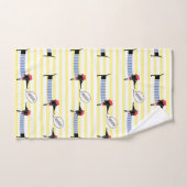 Dackel Dackel Dog Bonjour Badhandtuch Set (Handtuch)