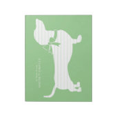 Dackel Dackel Dog Welpe Notepad Notizblock (Rotiert)