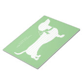 Dackel Dackel Dog Welpe Notepad Notizblock (angewinkelt)