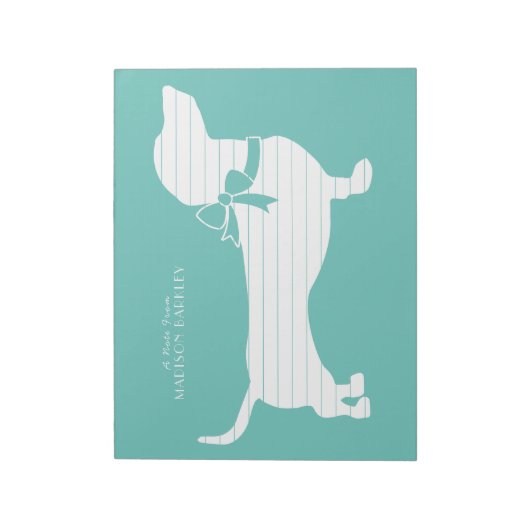 Dackel Dackel Dog Welpe Notepad Notizblock (Rotiert)