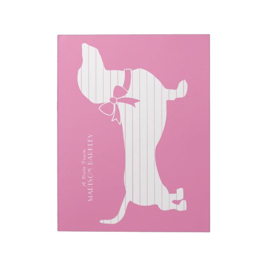 Dackel Dackel Dog Welpe Notepad Notizblock (Rotiert)