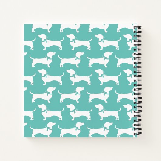 Dackel Dackel Doppy-Notebook Notizblock (Rückseite)