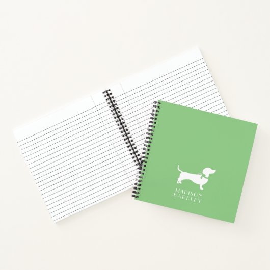 Dackel Dackel Doppy-Notebook Notizblock (Innenseite)