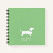 Dackel Dackel Doppy-Notebook Notizblock (Vorderseite)