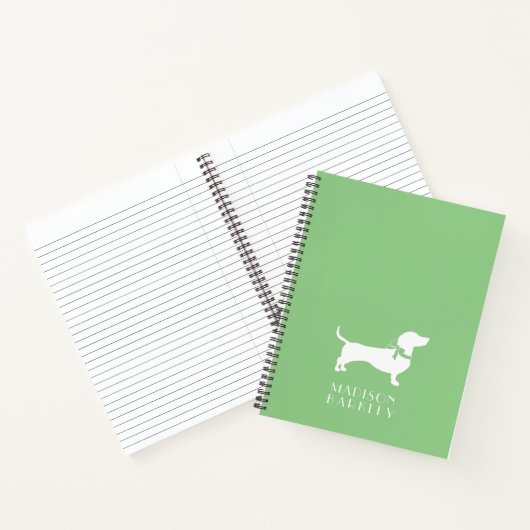 Dackel Dackel Doppy-Notebook Notizblock (Innenseite)