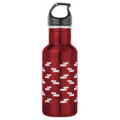Dackel Dackel Dose Rotes Wasser Flasche Edelstahlflasche (Vorderseite)