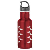 Dackel Dackel Dose Rotes Wasser Flasche Edelstahlflasche (Rückseite)
